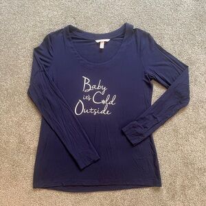 SOMA SLEEPWEAR SHIRT - Women’s XS - Winter themed